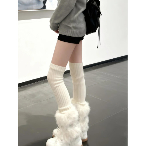 花小姐辣妹白色厚底雪地靴女2025冬季新款加絨保暖毛毛靴防滑棉鞋