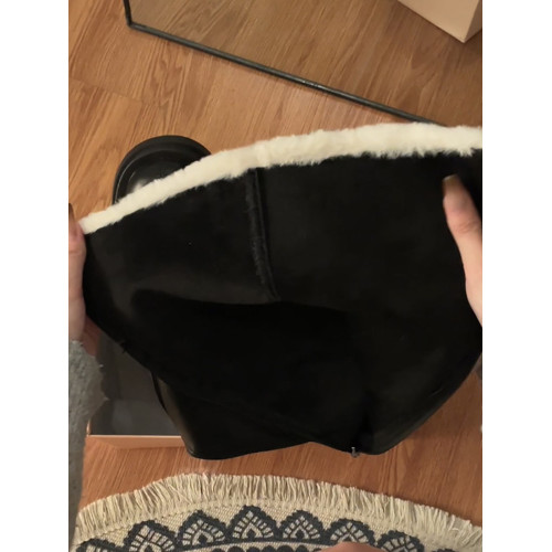 花小姐長筒靴女2026冬季新款厚底保暖加絨加厚雪地靴高筒騎士靴潮