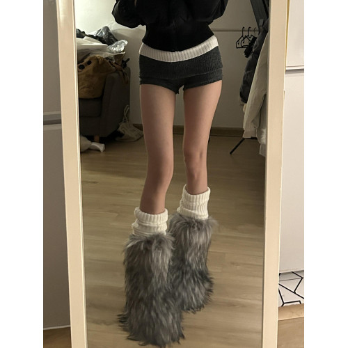 花小姐辣妹小衆毛毛靴子女雪地靴2025冬季新款加絨保暖雪地毛絨靴