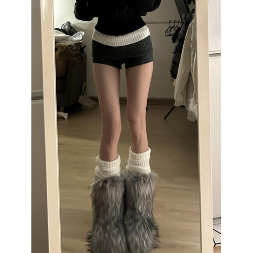 花小姐辣妹小衆毛毛靴子女雪地靴2025冬季新款加絨保暖雪地毛絨靴