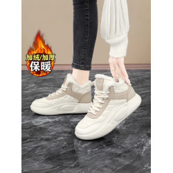 爆款棉鞋女冬季2026新款加厚底雪地靴大碼41一42孕婦加絨運動鞋女