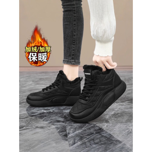 爆款棉鞋女冬季2026新款加厚底雪地靴大碼41一42孕婦加絨運動鞋女