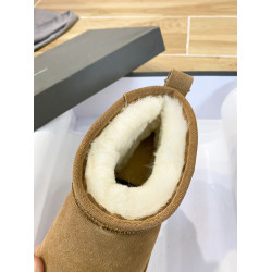 2025周冬雨同款雪地靴女短筒皮毛一體短靴冬季真皮加絨棉鞋大碼男