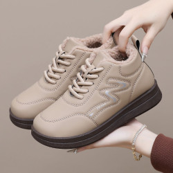 老北京布鞋女棉鞋冬季加絨保暖雪地靴女中老年媽媽鞋防滑厚底棉靴