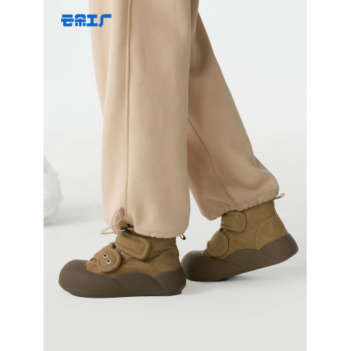 雲朵雲朵大頭雪地靴冬季加絨加厚棉鞋可愛魔術貼厚底休閒鞋女 雲朵雲朵大頭雪地靴冬季加絨加厚棉鞋可愛魔術貼厚底休閒鞋女