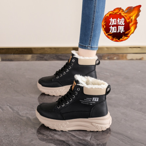 雪地靴女2026冬季新款皮毛一體保暖防寒運動鞋加絨加厚東北大棉鞋