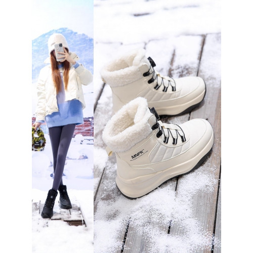 雪地靴女款秋冬季戶外加絨登山鞋東北保暖棉靴防水防滑抗寒棉鞋子