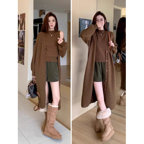 厚底雪地靴女款兩穿中筒棉靴子2026新款冬季加絨加厚高筒東北棉鞋 厚底雪地靴女款兩穿中筒棉靴子2026新款冬季加絨加厚高筒東北棉鞋