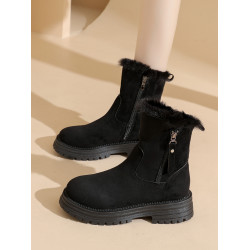 雪地靴女鞋2026新款冬季加絨加厚雪地棉厚底中筒棉靴防水防滑棉鞋