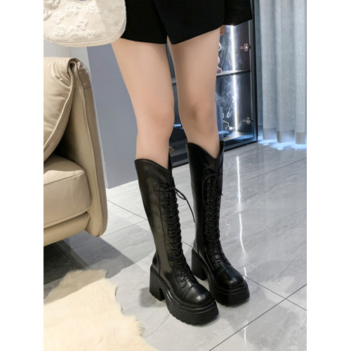 增高8cm~!長靴胖mm粗腿騎士靴系帶大筒圍高筒靴大碼大腿圍長筒靴 增高8cm~!長靴胖mm粗腿騎士靴系帶大筒圍高筒靴大碼大腿圍長筒靴