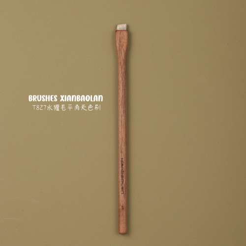 仙寶蘭T827水獾毛眉刷扁頭填色精準勾勒野生眉猸子毛眉粉化妝刷