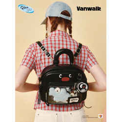 VANWALK Pingu小衆大容量手提斜背雙肩娃包女日常出遊小食量痛包