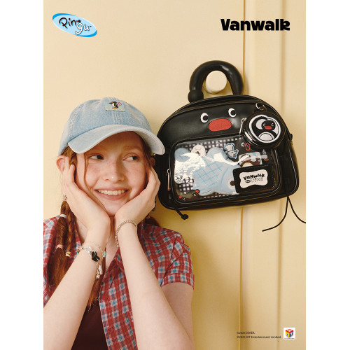 VANWALK Pingu小衆大容量手提斜背雙肩娃包女日常出遊小食量痛包