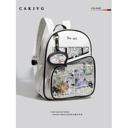 CAKJVG原創日系二次元動漫畫吧唧穀子雙肩痛包學生後後背包包2025新款