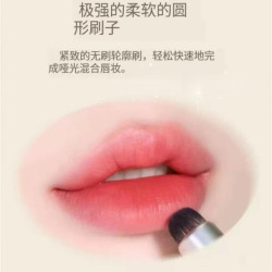 新品!韓國Espoir艾絲珀脣刷雙頭矽膠/毛刷口紅暈染刷圓頭帶帽刷