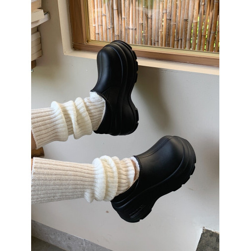 細細條 簡約百搭女士外穿保暖加絨短靴冬季時尚厚底防滑防水棉鞋