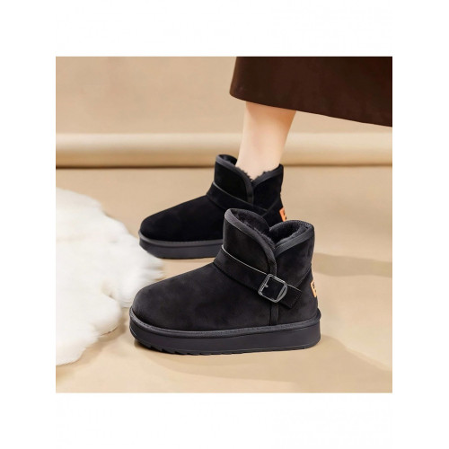 皮毛一體雪地靴女款冬季加絨加厚保暖東北大棉鞋防滑厚底通勤女鞋