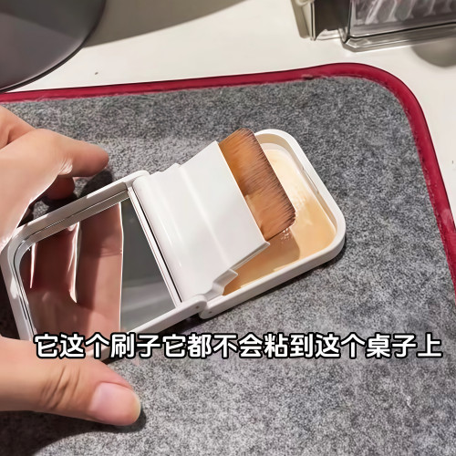 省粉底液!扁頭粉底刷化妝刷子一字型無痕底妝可攜式超薄平頭化妝師 省粉底液!扁頭粉底刷化妝刷子一字型無痕底妝可攜式超薄平頭化妝師