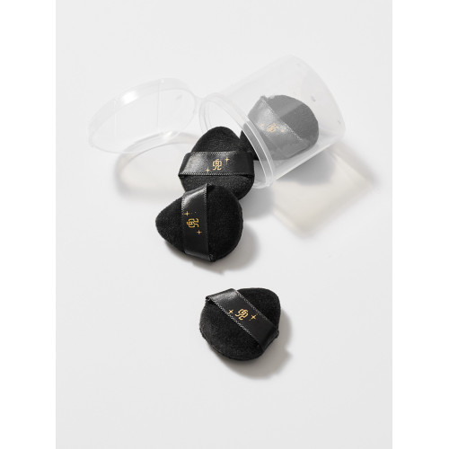 星兜迷你茸茸粉撲腮紅高光粉撲拇指粉撲指尖植絨小號定妝粉撲4片