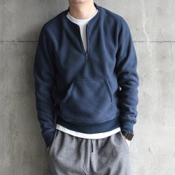 舒適好穿！復古加厚雙面 抓絨搖粒絨袋鼠兜加絨衛衣男套頭衫