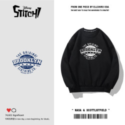 2025新款加絨圓加厚領男生上衣服潮流衛衣男美式潮牌寬鬆春季長袖