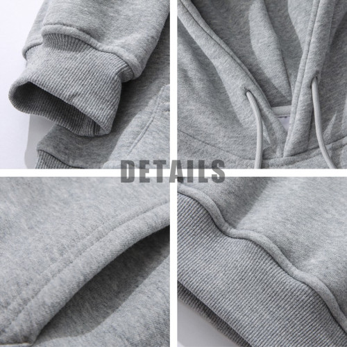 2025新款加絨圓加厚領男生上衣服潮流衛衣男美式潮牌寬鬆春季長袖