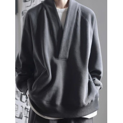 美式復古高級感小衆設計套頭衛衣男秋冬季寬鬆oversize慵懶風外套