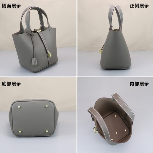 新款材料togo皮牛皮菜籃水桶包diy手工皮具材料包自製作女包