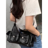 韓國小衆品牌SAMO ONDOH機車包斜後後背包宋雨琦同款samoondoh包包