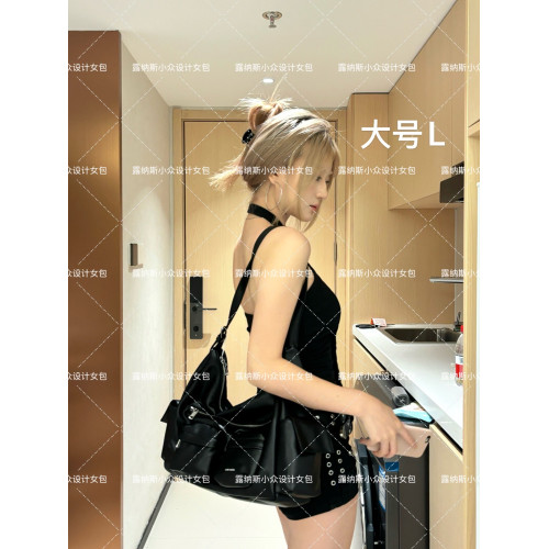 韓國小衆品牌SAMO ONDOH機車包斜後後背包宋雨琦同款samoondoh包包