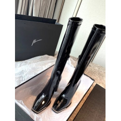 肯豆長靴女顯腿長2025秋冬粗跟瘦瘦靴騎士靴高跟小個子長筒皮靴