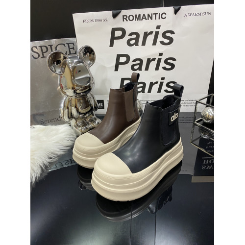 歐洲站2026秋冬季新款松糕厚底真皮復古馬丁靴高級感小短靴子女鞋