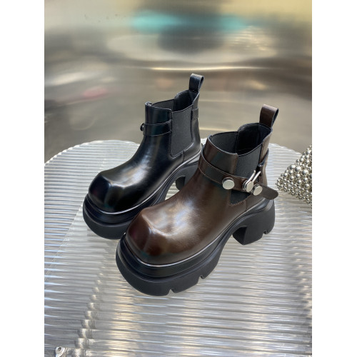 歐洲站2026秋冬季新款粗跟厚底小個子真皮復古菸筒靴英倫風馬丁靴 歐洲站2026秋冬季新款粗跟厚底小個子真皮復古菸筒靴英倫風馬丁靴