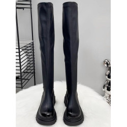 過膝長筒靴女2025新款靴子厚底騎士靴秋冬加絨彈力靴瘦瘦靴長靴