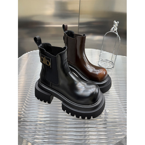 2026秋冬季新款厚底真皮百搭復古英倫風菸筒靴女洋氣小短靴子女鞋