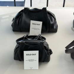 ason流浪包博主同款韓國24FW真皮機車復古單肩腋下包大容量手提包