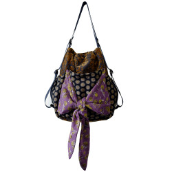 housedesign原創2026新款復古秋冬雙肩包小衆拼接手提單肩包包女