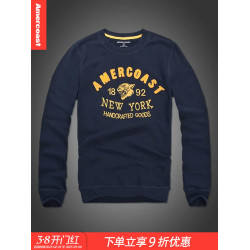 美洲海岸af衛衣潮男裝秋冬磨毛純棉長袖t恤修身運動大碼男士上衣