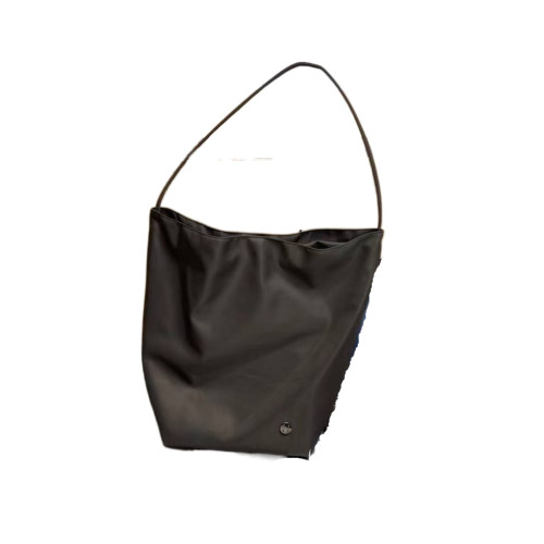 慵懶風復古尼龍布水桶包2025新款百搭托特包大容量單肩學生上課包