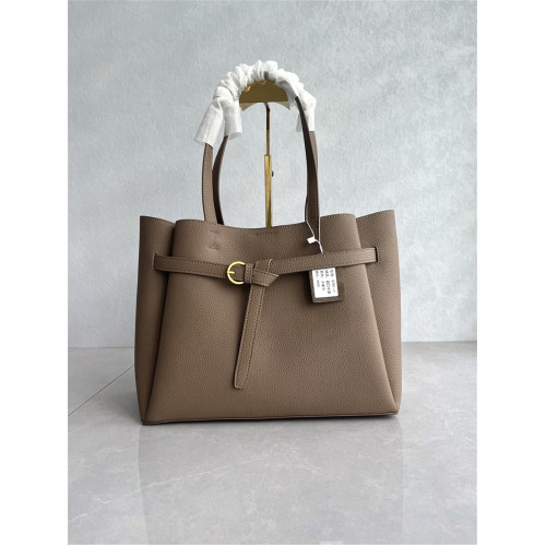 2024新款高品質牛皮托特包潮流時尚高級感大容量通勤單肩斜背女包