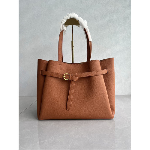 2024新款高品質牛皮托特包潮流時尚高級感大容量通勤單肩斜背女包