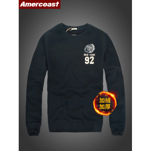 美洲海岸af衛衣男裝秋冬季寬鬆運動純棉加厚加絨圓領刺綉長袖上衣