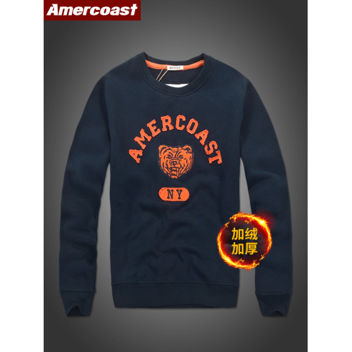 美洲海岸af衛衣男裝秋冬季寬鬆運動純棉加厚加絨圓領刺綉長袖上衣