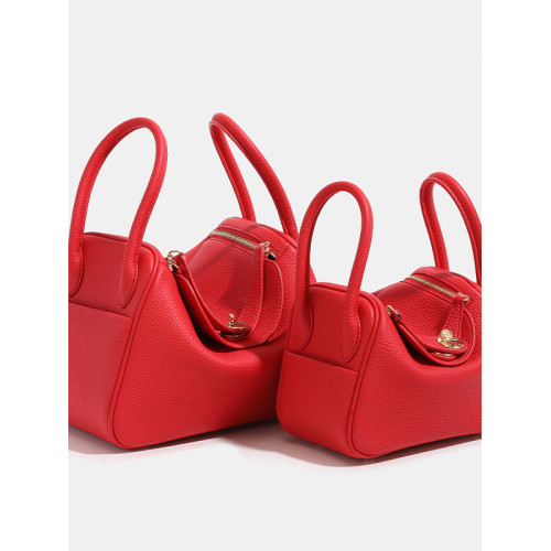 幸福小鹿新款2024TOGO皮荔枝醫生琳迪包枕頭斜後後背包手提單肩TC皮 幸福小鹿新款2024TOGO皮荔枝醫生琳迪包枕頭斜後後背包手提單肩TC皮