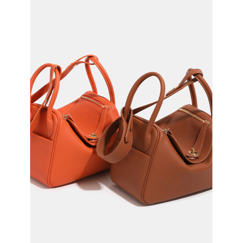 幸福小鹿新款2024TOGO皮荔枝醫生琳迪包枕頭斜後後背包手提單肩TC皮 幸福小鹿新款2024TOGO皮荔枝醫生琳迪包枕頭斜後後背包手提單肩TC皮