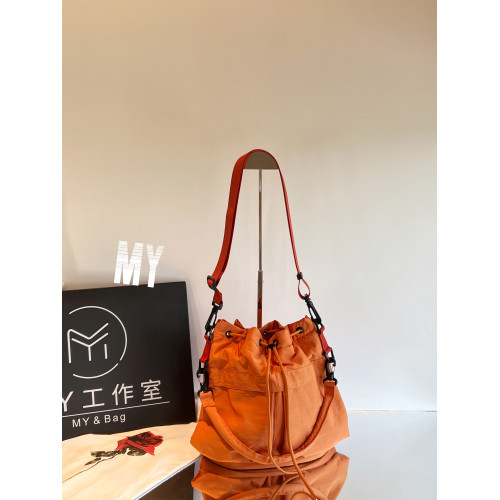 MY高品質多口袋輕便水桶包帆布包防水牛津布手提錦囊包單肩斜後後背包