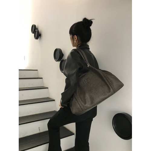 韓國小衆設計ason流浪包秋冬新款單肩腋下機車包包女大容量手提包