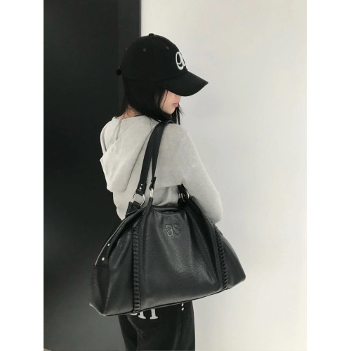 韓國小衆設計ason流浪包秋冬新款單肩腋下機車包包女大容量手提包