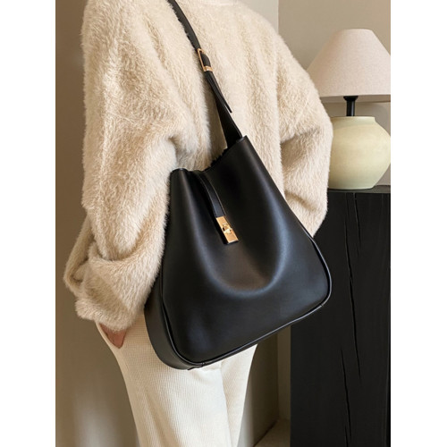 高級質感復古大容量包包女2026新款流行爆款百搭斜後後背包單肩水桶包