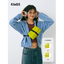 KIWEE未行原創迷你三角包單肩男女胸包斜後後背包腰包輕便騎行郵差包